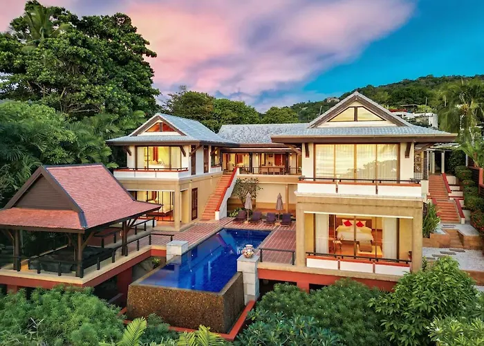 Seaview 5Br Pool Villa Apsara, Free Breakfast And Full Service, 5 Min Walk To Kata Beach