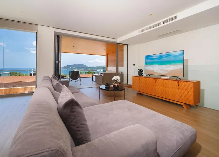 Luxury Ocean View 2Br Apartment 82 In Bluepoint Residence, Near Patong And Paradise Beach