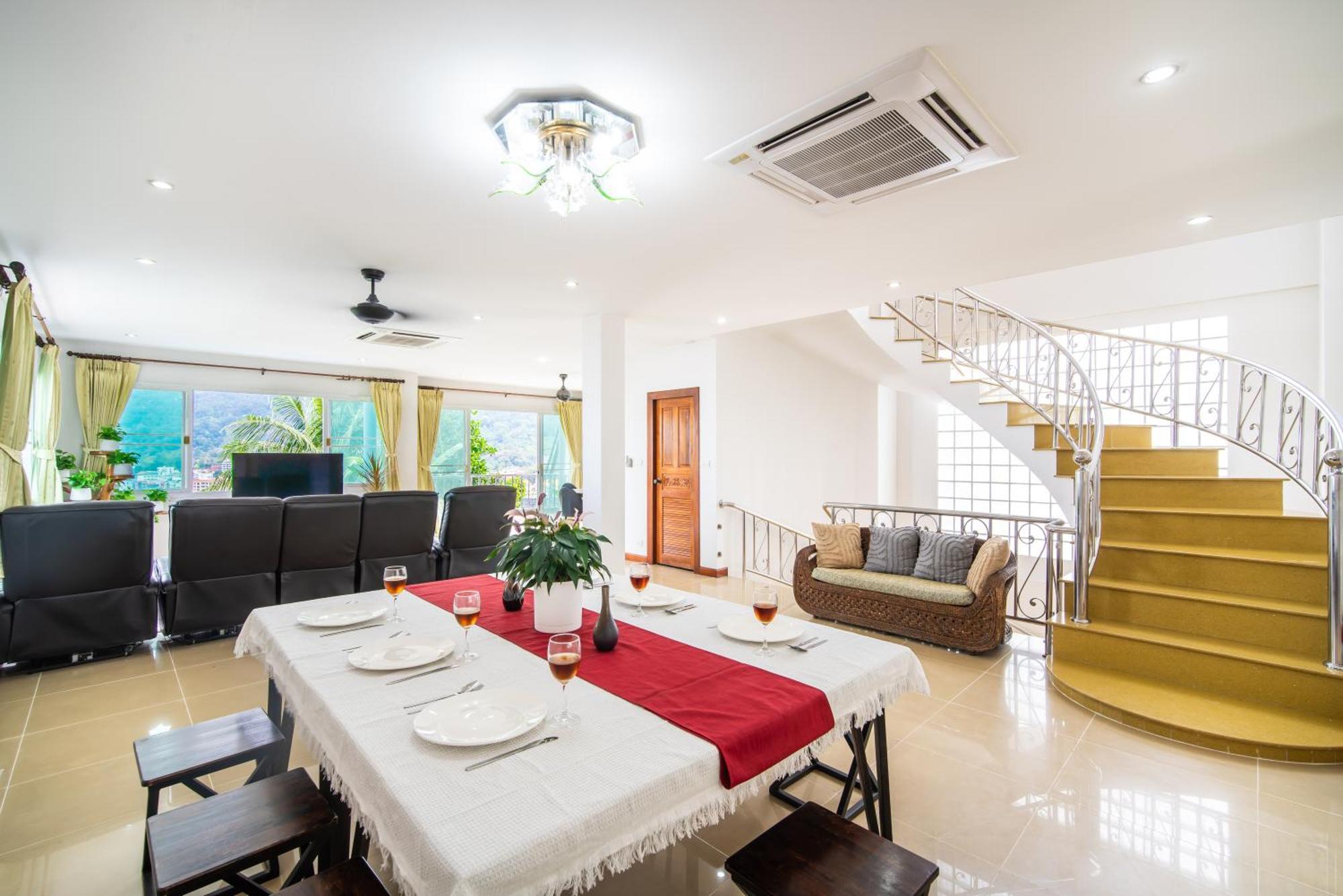Villa3 四卧海景泳池别墅 近班赞海鲜市场 中英泰三语服务 Villa Patong