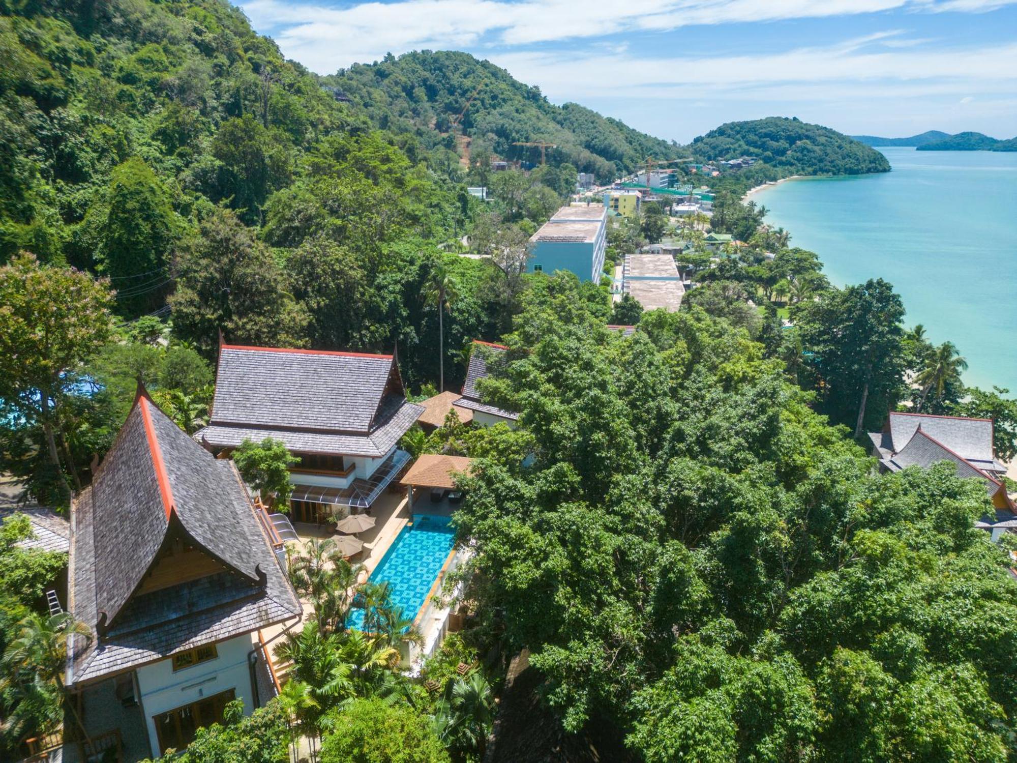 悬崖别墅 无边海景 直达海滩 五卧泰式独栋私人泳池别墅 超漂亮日出